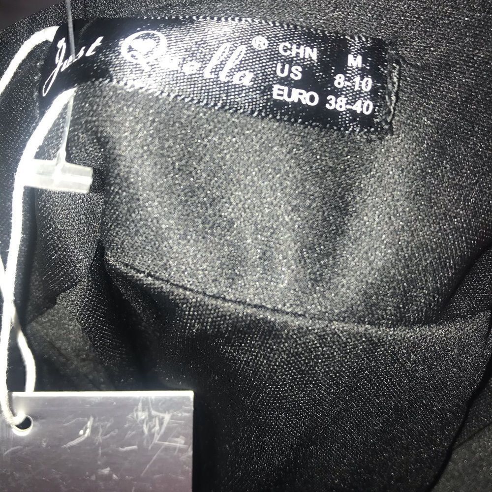 NEW! Just Quella Women Black Vinyl Skirt-M (8-10) - Picture 5 of 7